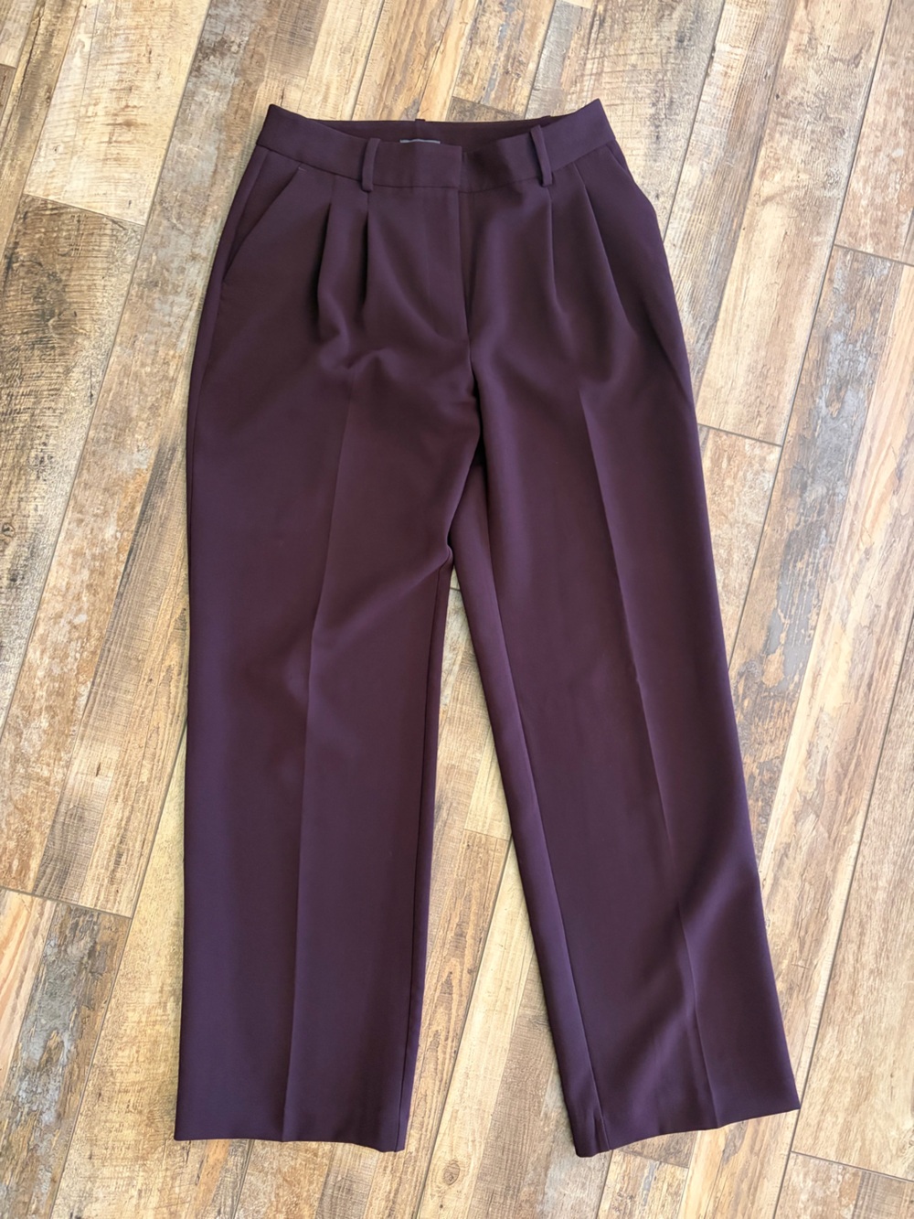 Women's Tailored Everyday Pants in Deep Plum size 4